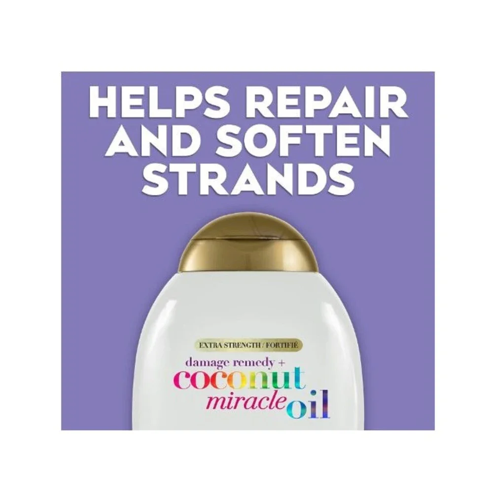 2-Pack OGX Extra Strength Damage Remedy Coconut Miracle Oil Shampoo Conditioner